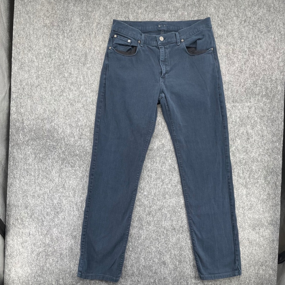 Mott & Bow Jeans Mens 34x32 Mercer Slim Fit Dark Blue Denim